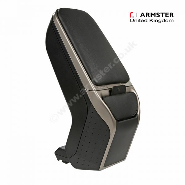 Armster 2 Armrest Black/Grey with pocket